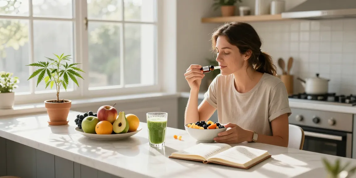 Reviews for hempworx CBD oil tincture enhance natural wellness with premium, organic ingredients in a serene morning routine.