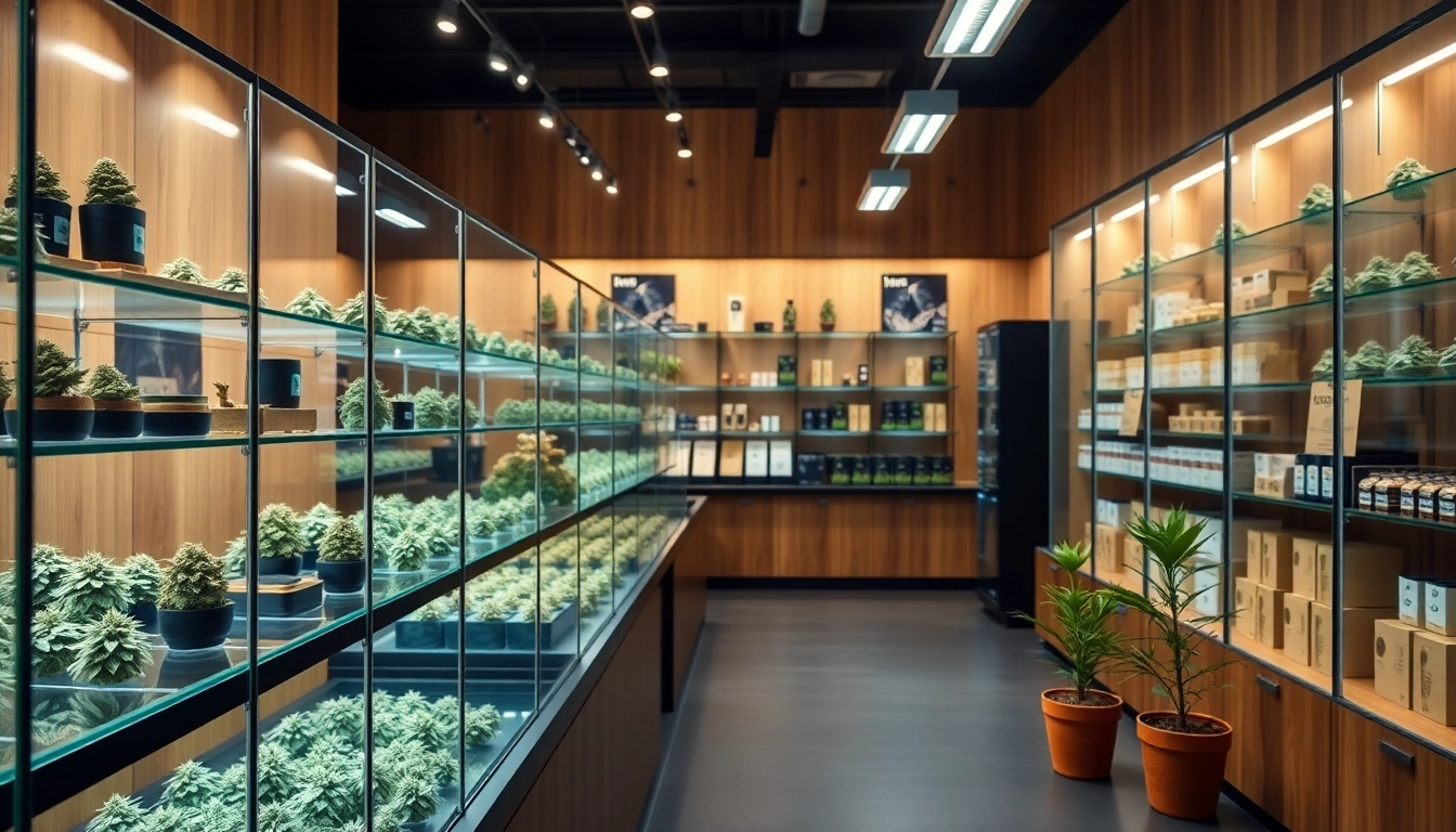 Showcasing GEEK THC cannabis products in a vibrant, modern retail environment.