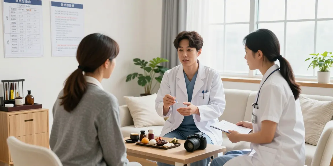 Patient consulting with experts at 수원교통사고한의원 for effective recovery.