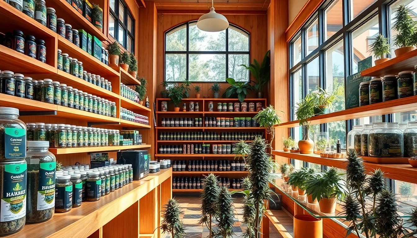 Discover the inviting atmosphere of a Weed Store filled with premium cannabis products.