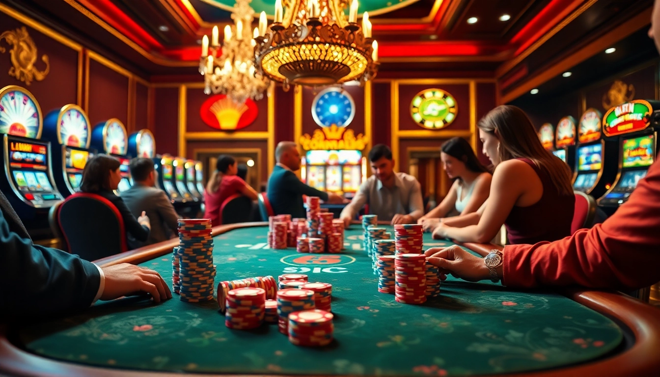 Experience thrilling gameplay at https://rr88co.net/ with vibrant casino visuals showcasing excitement and luxury.