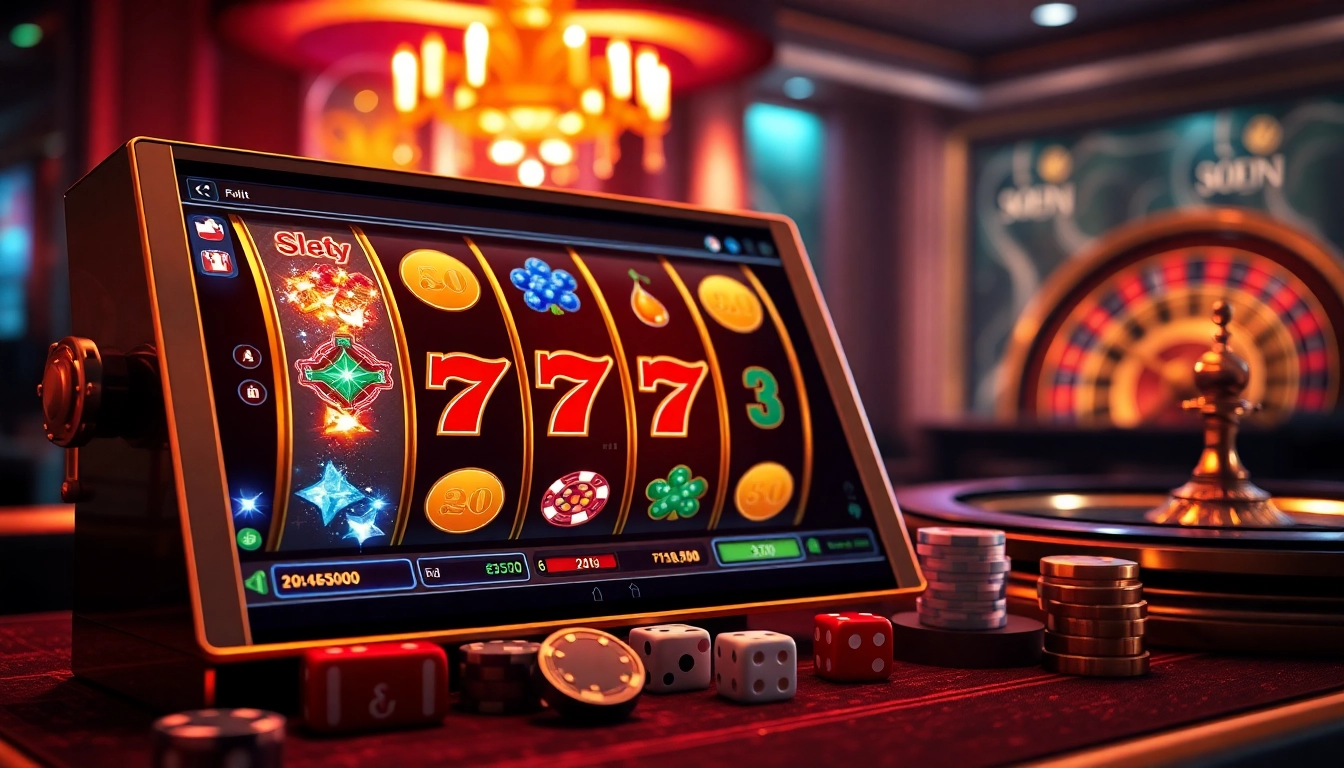 PEN4D slot machine interface displaying vibrant reels and exciting casino atmosphere.
